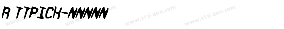 R ttpick字体转换